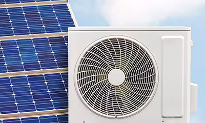 Aerotermia y paneles solares