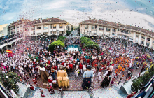 Vista de la Plaza Mayor durante el pregón