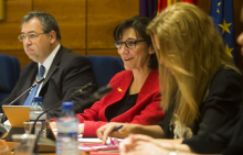 La alcaldesa, Susana Pérez Quislant, presidiendo el pleno de diciembre