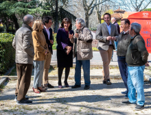 La alcaldesa de Pozuelo de Alarcón Visita las pistas de petanca disponibles en el municipio