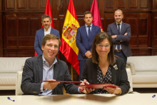 Momento de la firma del convenio