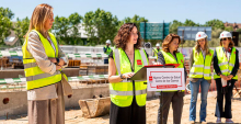 Visita las obras del nuevo centro de salud