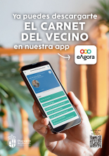 Cartel carnet del vecino