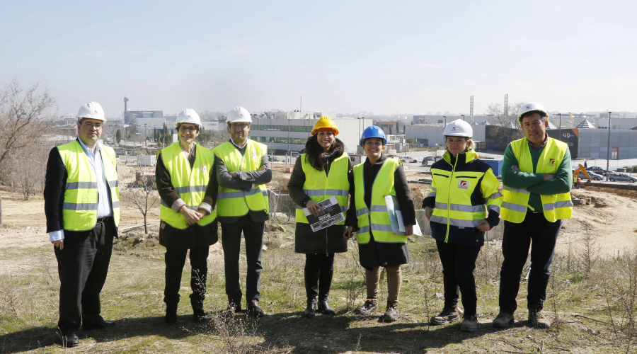 La alcaldesa visitó la obra en la Ciudad de la Imagen