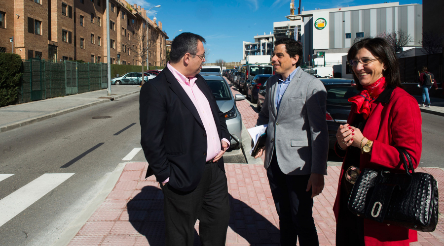 Visita a las obras de la calle Peñalara