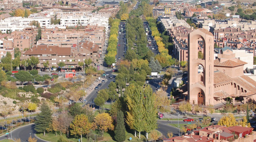 Pozuelo de Alarcón desde el aire