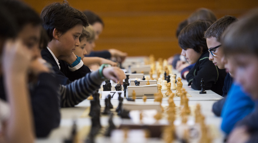 Un torneo infantil de Ajedrez