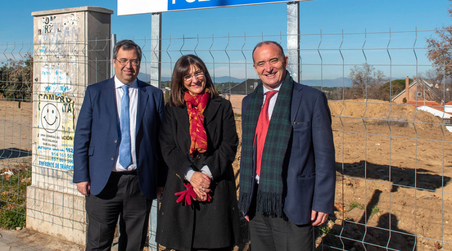 La alcaldesa visita las obras del Parque Ramón y Cajal