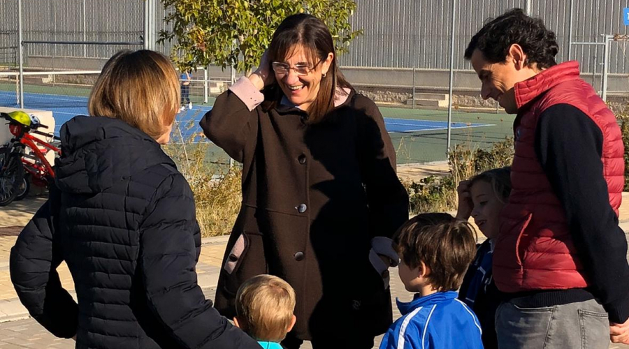 La alcaldesa en la Ciudad Deportiva Valle de las Cañas