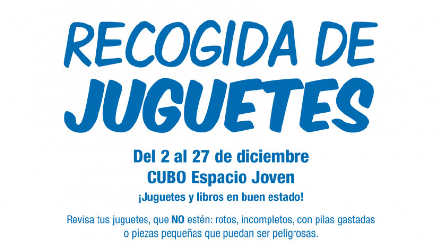 Cartel recogida de juguetes