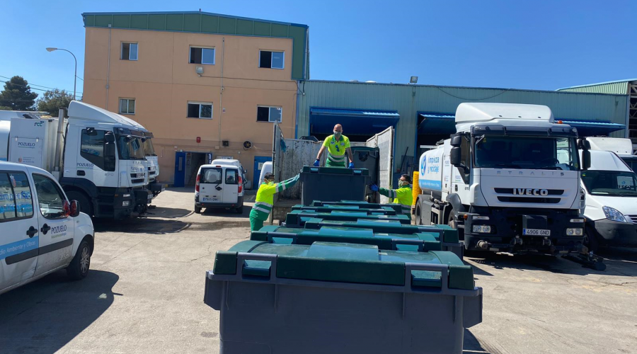 Contenedores para hospital de Leganés