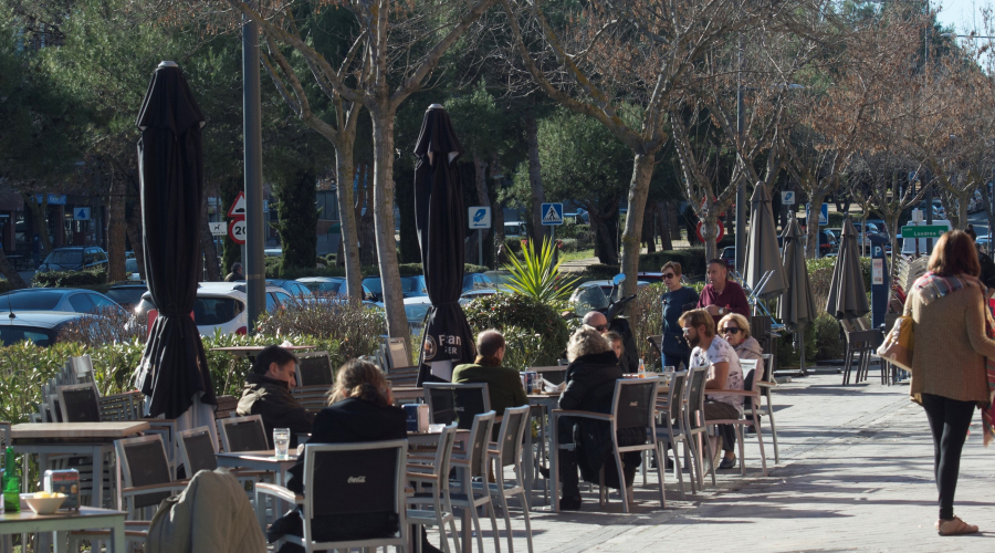 Una terraza de Pozuelo