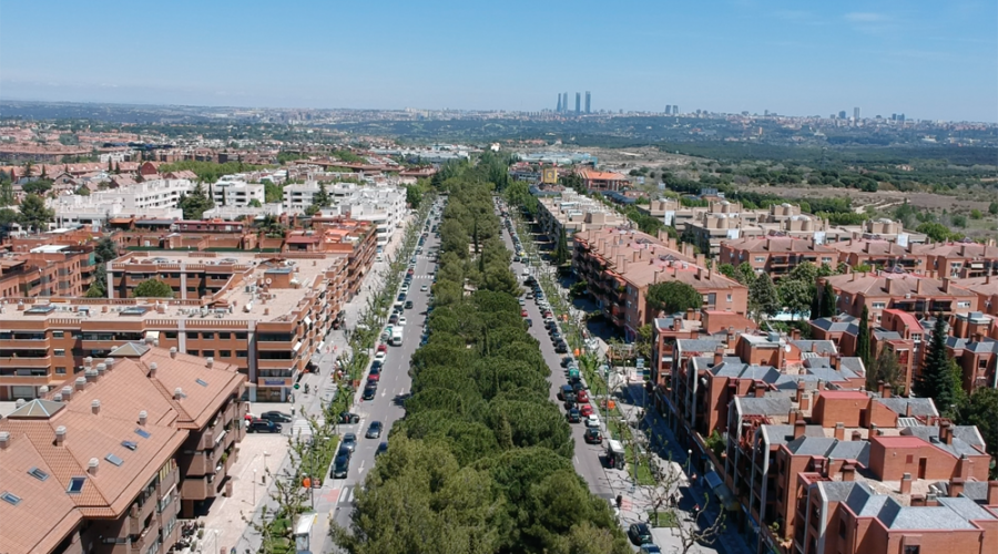 Vista de Pozuelo desde el aire