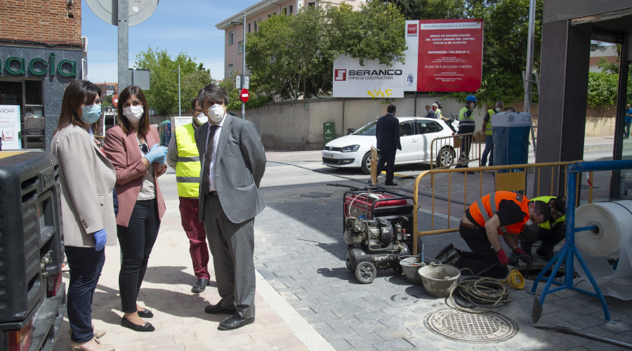 Visita a las obras de calle Sagunto y su entorno