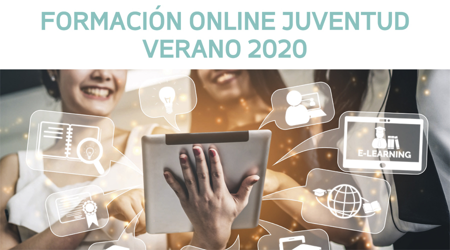 Cartel formación online verano juventud