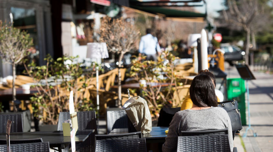 Terraza de un restaurante en Pozuelo de Alarcón