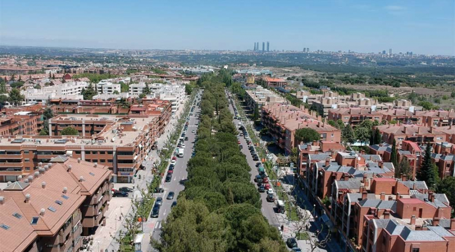Vista aérea Avenida de Europa