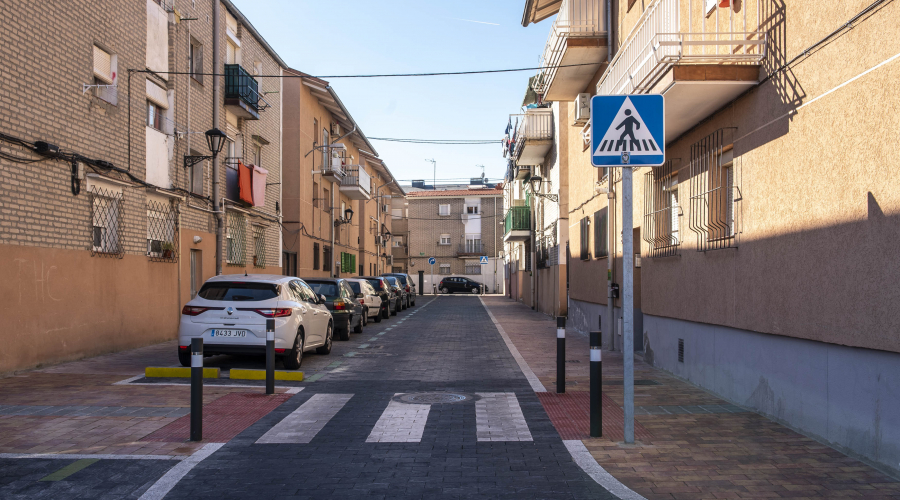 Calle Las Flores, situada en el casco de la ciudad