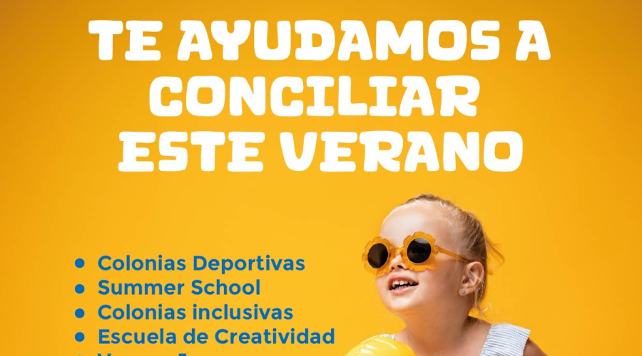 Cartel campamentos de verano 2025