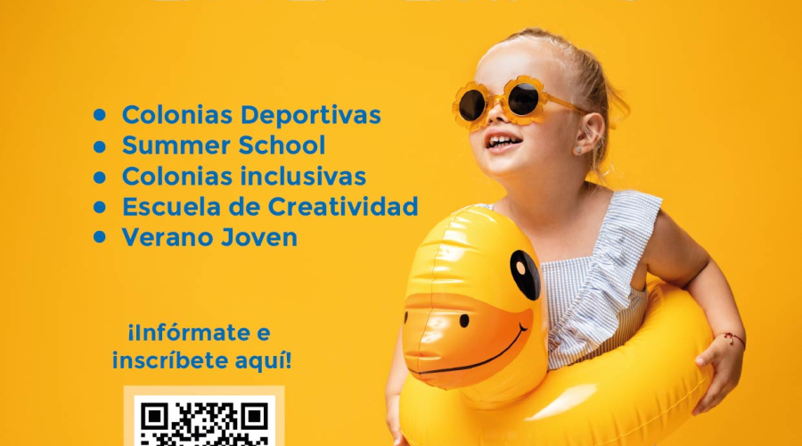 Cartel campamentos de verano 2025