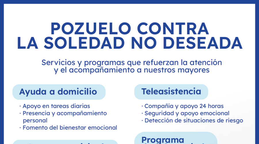 Cartel Pozuelo contra la soledad no deseada