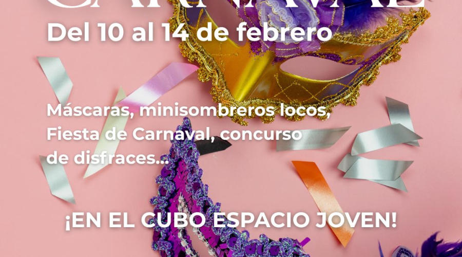 Cartel con la programación del Carnaval