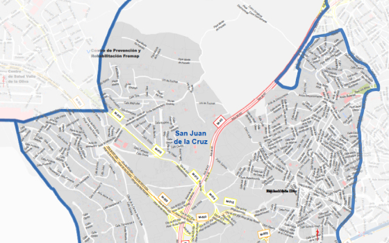 Mapa de zona restringida