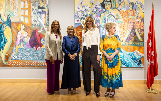 La alcaldesa con María Jesús de Frutos