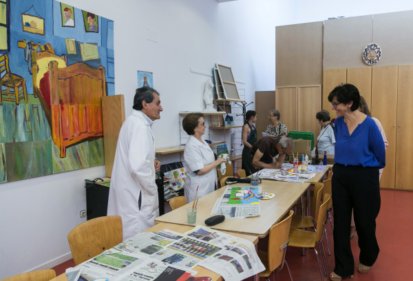 La alcaldesa, Susana Pérez Quislant, visita los talleres