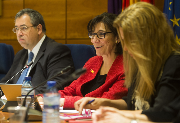 La alcaldesa, Susana Pérez Quislant, presidiendo el pleno de diciembre