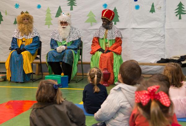 Los Reyes Magos en un colegio de Pozuelo de Alarcón
