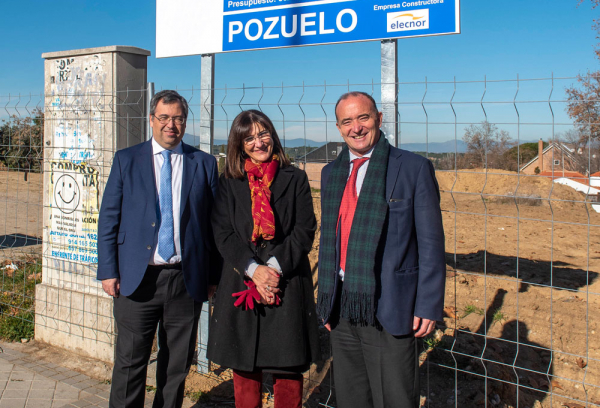 La alcaldesa visita las obras del Parque Ramón y Cajal