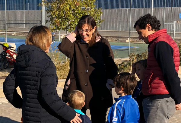La alcaldesa en la Ciudad Deportiva Valle de las Cañas