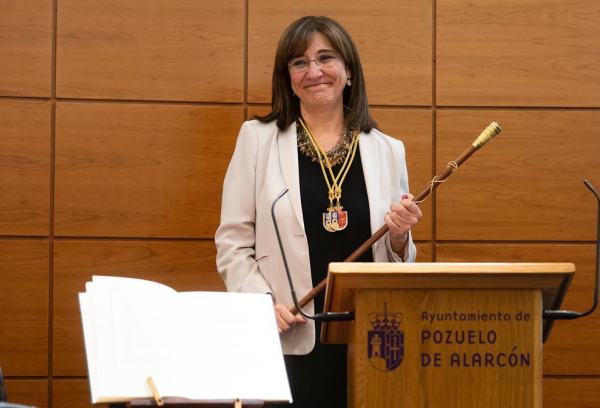 Alcaldesa en la toma de posesión