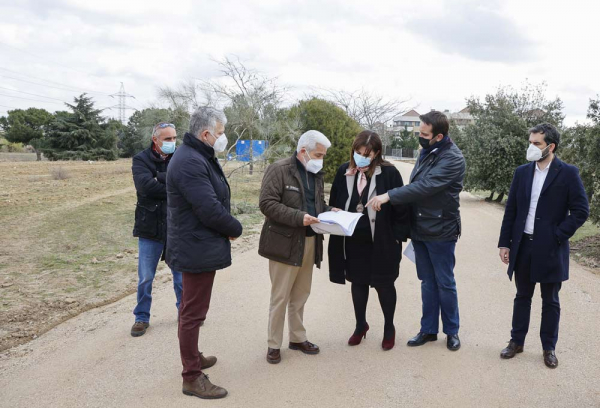 Visita las obras de mejora del parque Cruz de La Atalaya