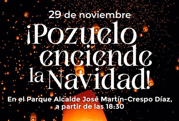 Cartel Encendido de la Navidad Pozuelo de Alarcón