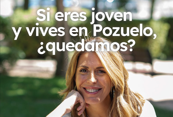 Cartel Si eres joven y vives en Pozuelo ¿quedamos?