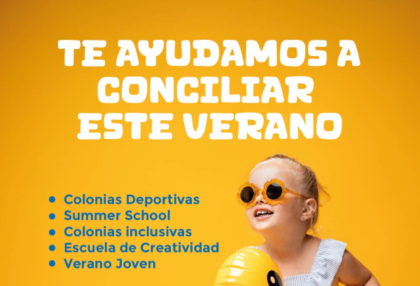 Cartel campamentos de verano 2025