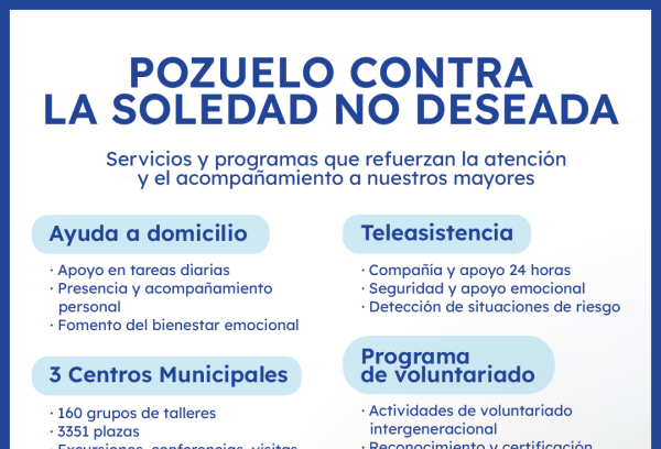 Cartel Pozuelo contra la soledad no deseada