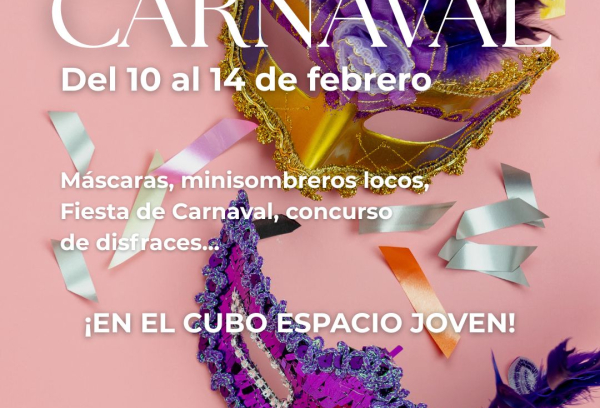 Cartel con la programación del Carnaval
