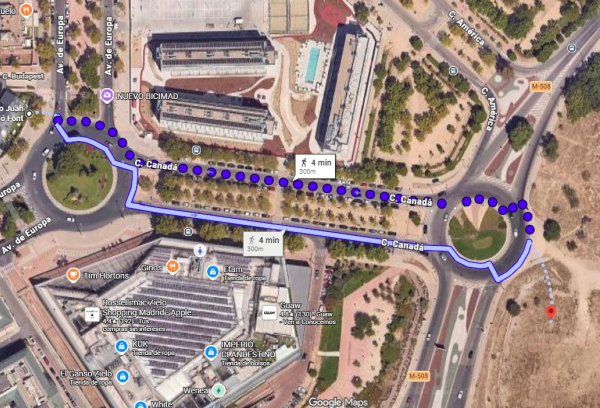 mapa zona recinto ferial
